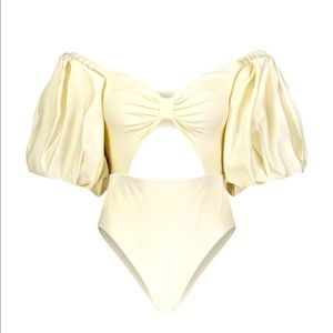 Fe Noel puff sleeve body suit XXL